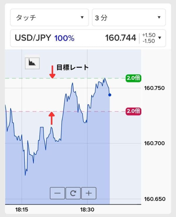ザオプションの取引方法 タッチ